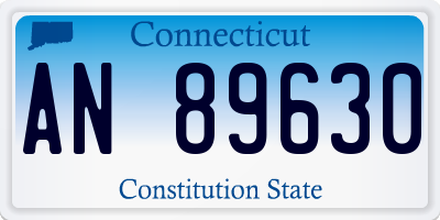 CT license plate AN89630