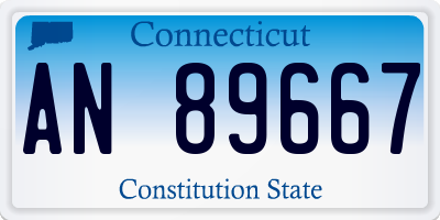 CT license plate AN89667