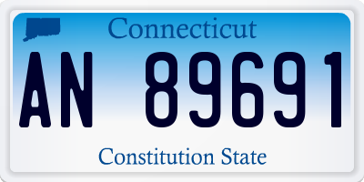 CT license plate AN89691