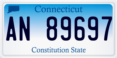 CT license plate AN89697