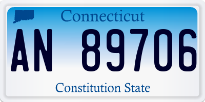 CT license plate AN89706