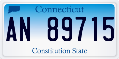 CT license plate AN89715