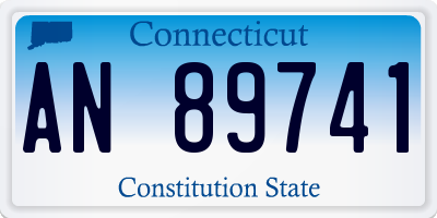 CT license plate AN89741