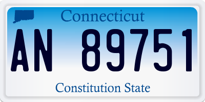 CT license plate AN89751