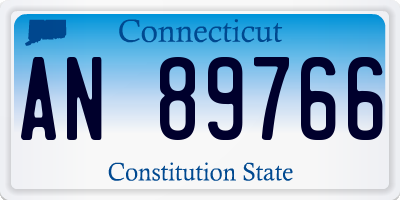 CT license plate AN89766
