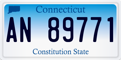 CT license plate AN89771