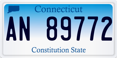 CT license plate AN89772