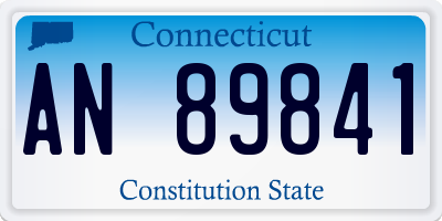 CT license plate AN89841