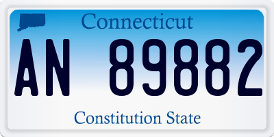 CT license plate AN89882