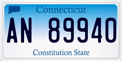 CT license plate AN89940