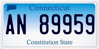 CT license plate AN89959