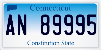 CT license plate AN89995