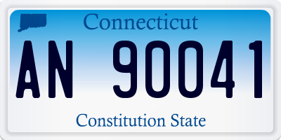 CT license plate AN90041