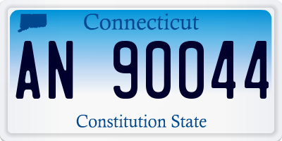 CT license plate AN90044