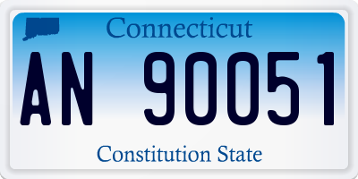 CT license plate AN90051