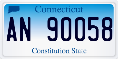 CT license plate AN90058