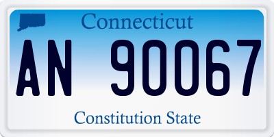 CT license plate AN90067