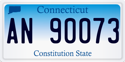 CT license plate AN90073