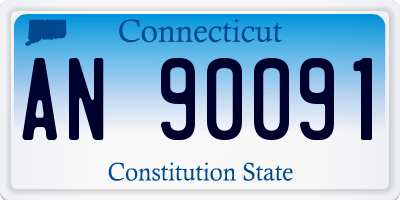 CT license plate AN90091