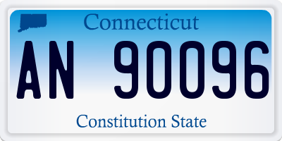 CT license plate AN90096