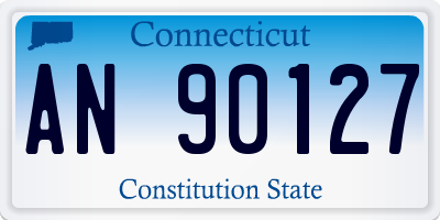 CT license plate AN90127