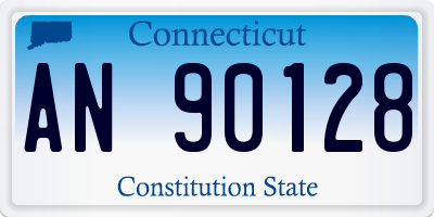 CT license plate AN90128