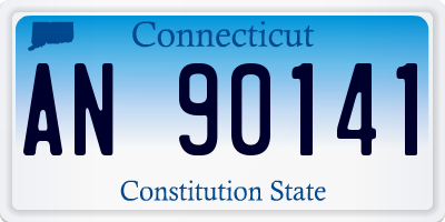 CT license plate AN90141