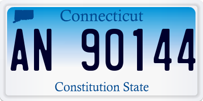 CT license plate AN90144