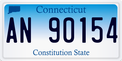 CT license plate AN90154