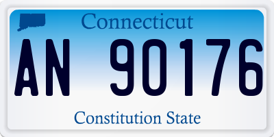 CT license plate AN90176