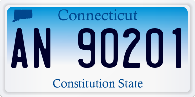 CT license plate AN90201
