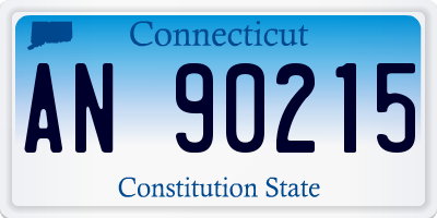 CT license plate AN90215