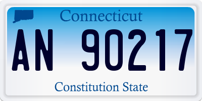 CT license plate AN90217