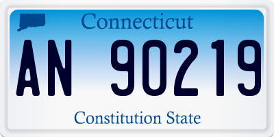 CT license plate AN90219