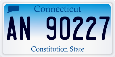 CT license plate AN90227