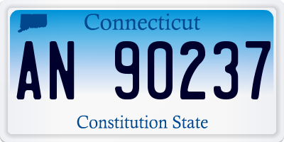 CT license plate AN90237