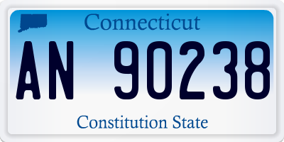 CT license plate AN90238