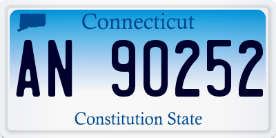 CT license plate AN90252