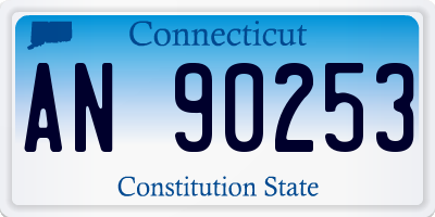 CT license plate AN90253