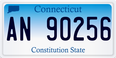 CT license plate AN90256