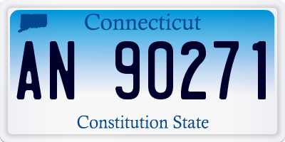 CT license plate AN90271