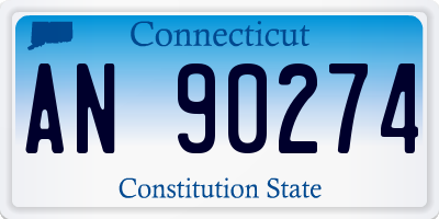 CT license plate AN90274