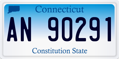 CT license plate AN90291