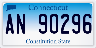 CT license plate AN90296