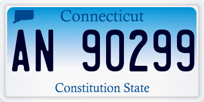 CT license plate AN90299