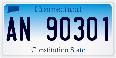 CT license plate AN90301