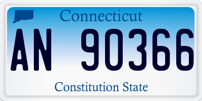 CT license plate AN90366