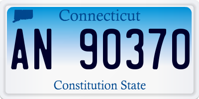 CT license plate AN90370