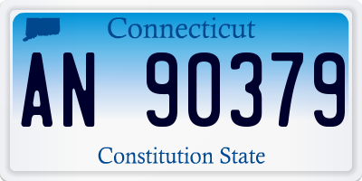 CT license plate AN90379