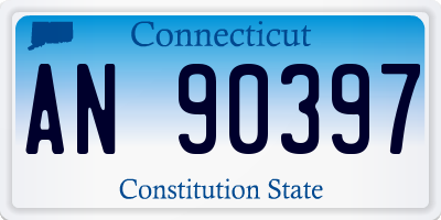 CT license plate AN90397